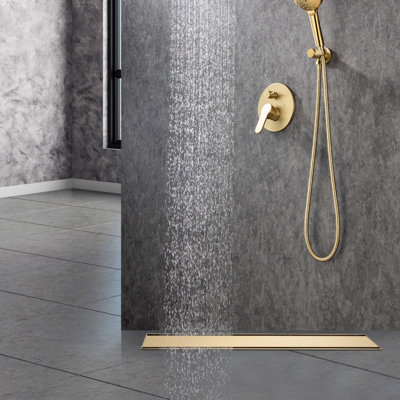 24 in. Stainless Steel Linear Shower Drain with Tile-in Cover