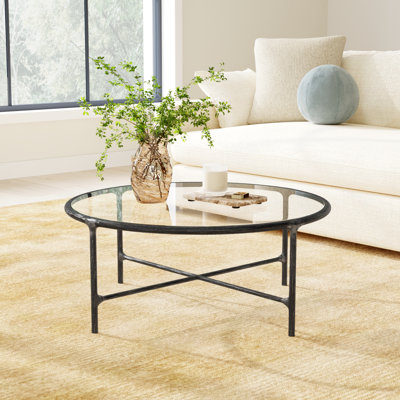 Evelynn 36" Genuine Marble Coffee Table