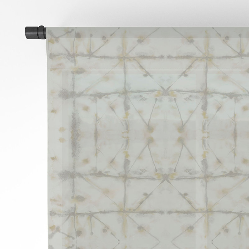 Panneau de rideau de fenêtre transparent 1 pièce Jacqueline Maldonado, 50 po x 96 po