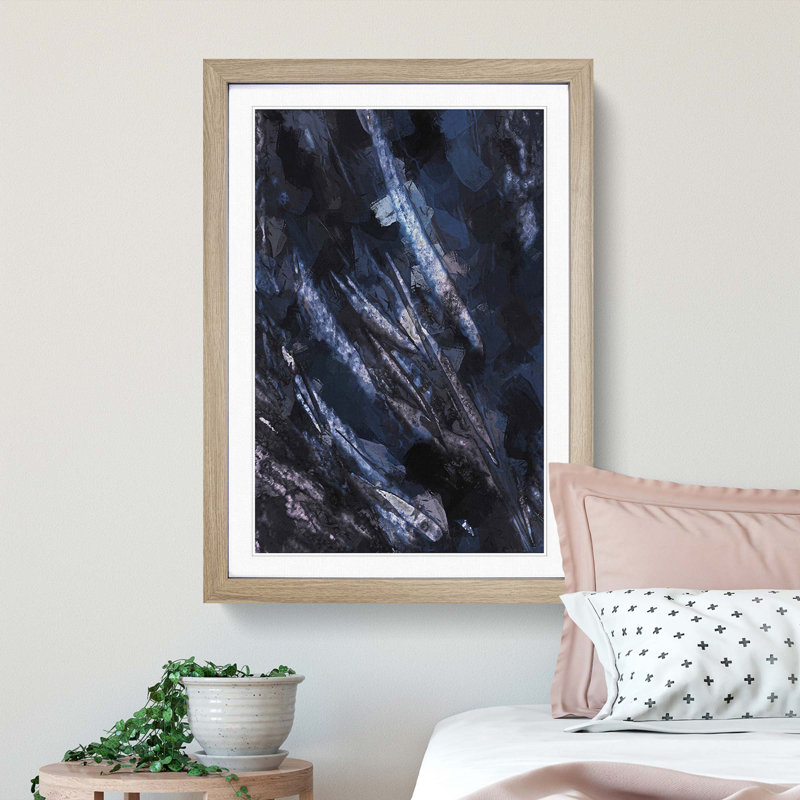 Wild Ways in Abstract - Framed Print, 50cm H x 35cm W x 2cm D, Oak