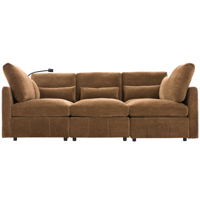 Canapé modulaire en chenille