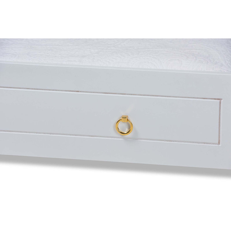 Lit gigogne simple Keiona, Blanc