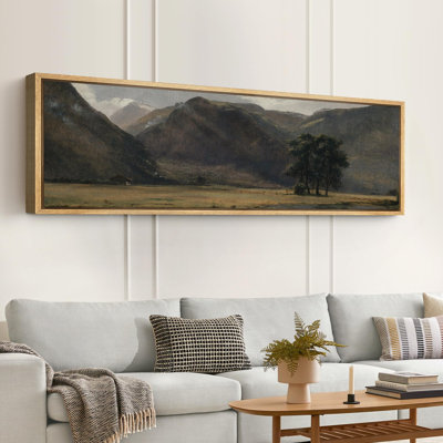 Tranquil Mountain Valley with River Modern Art