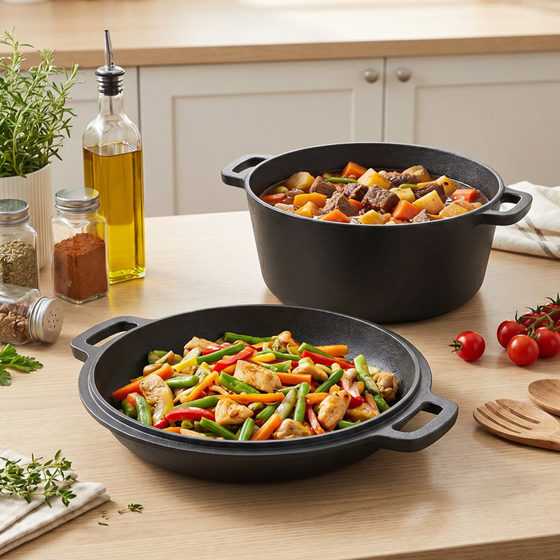 Breeins 5L Cast Iron Stock Pot