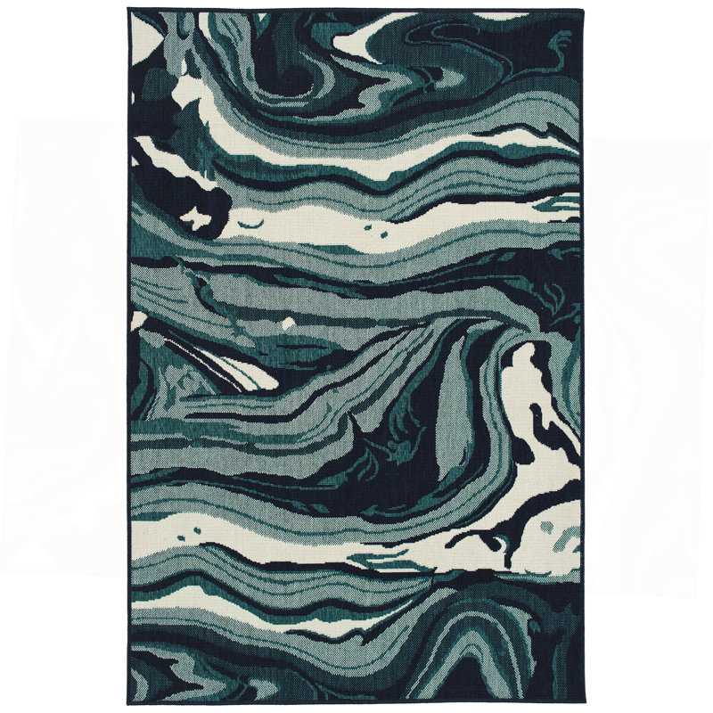 Tapis moderne, abstrait et texturé, Rectangle 1 pi 11 po x 3 pi 7 po