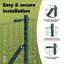 Euro Fence With 7 Posts Galvanised Steel-1314009039-1314009072