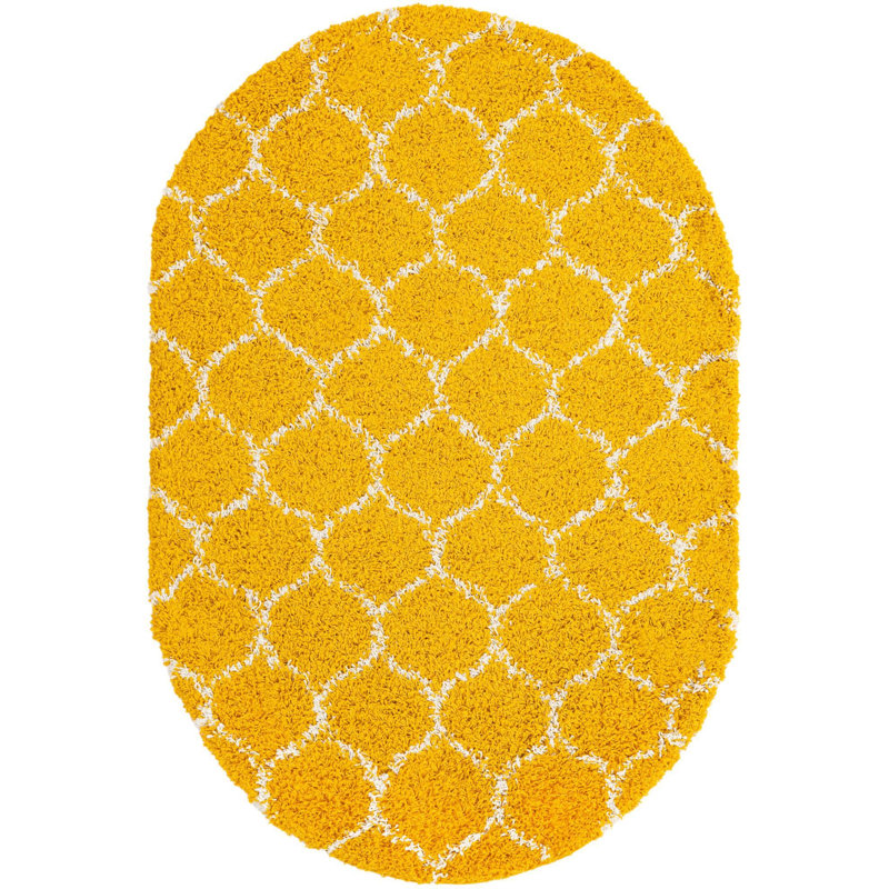Deone Geometric Indoor Rug, Oval 4' x 6'