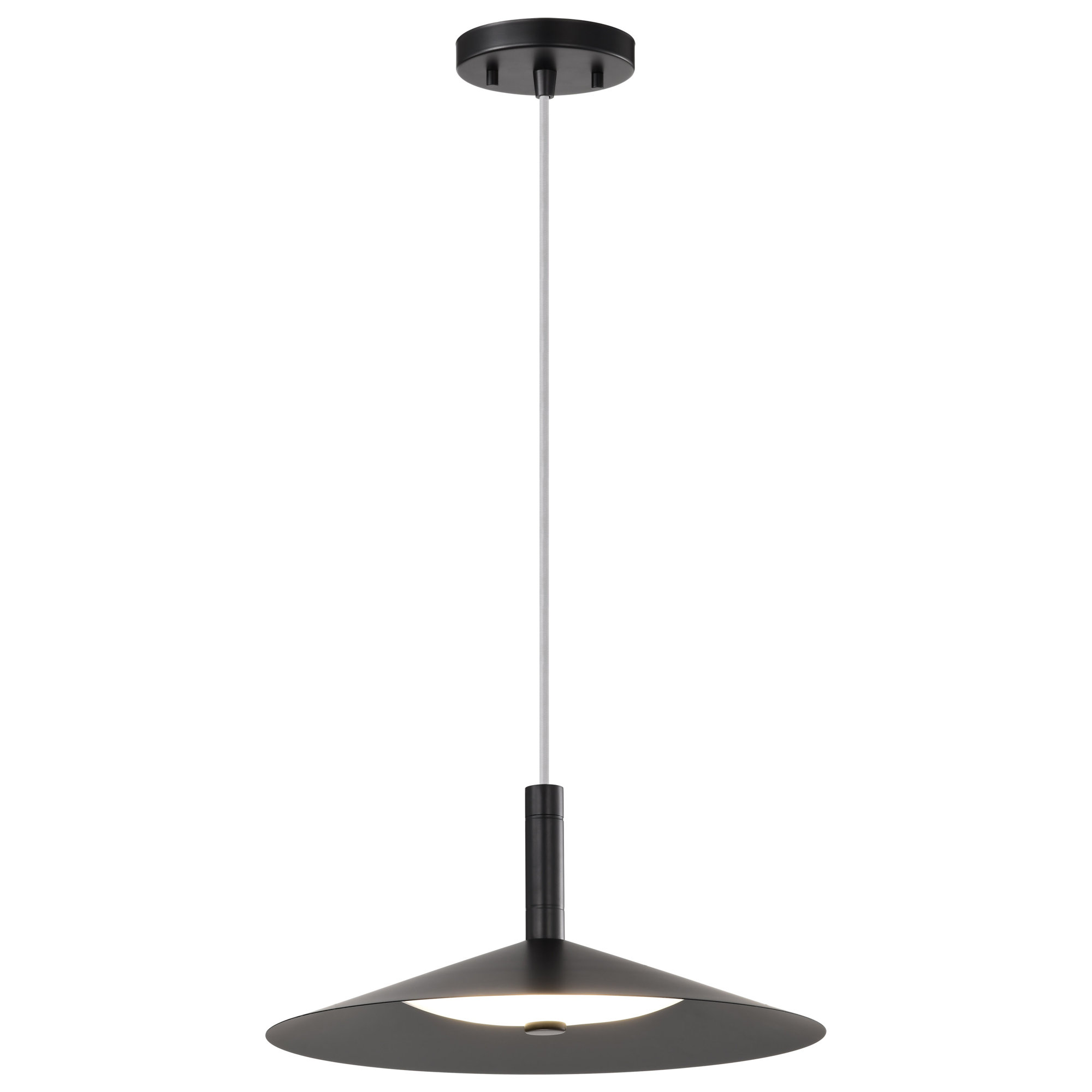 Vicente - LED Pendant - 3K/4K/5K CCT Selectable, 151.13" H x 14" W x 14" D, Matte Black