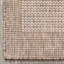 Tapis tissé à plat taupe Medusa Clesha-60394692