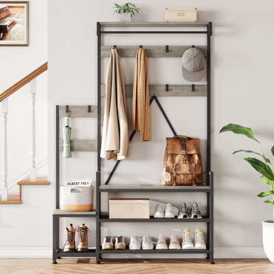 Metal Freestanding 8 - Hook Coat Rack