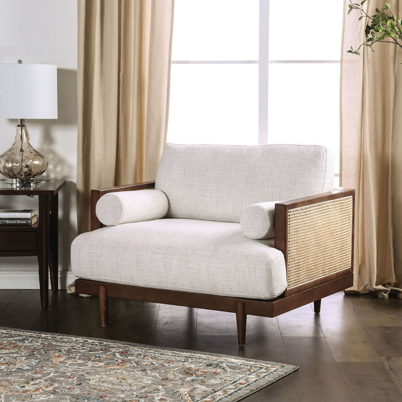 Fauteuil d'appoint Delynne, Noyer