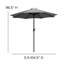 Ensemble Narron - Parasol rond 9 pi et base imperméable universelle en ciment-676417059