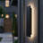 20" Modern LED Outdoor Wall Light, Dimmable, Large, Matte Black-1498277355