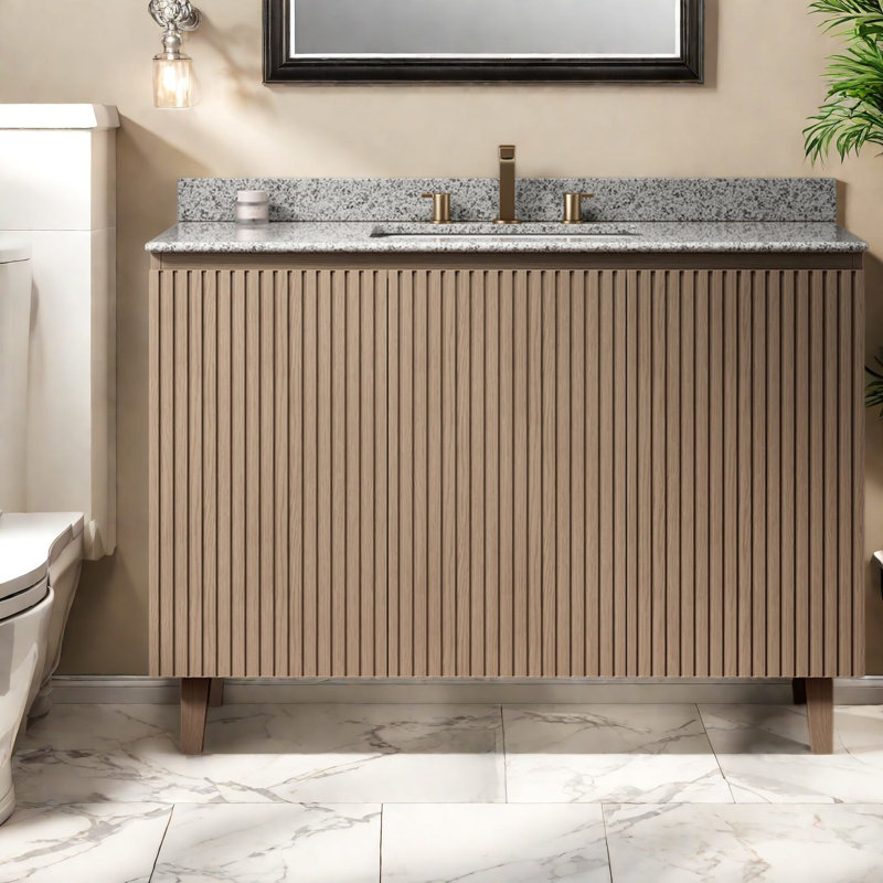 Meuble-lavabo (doit inclure le meuble-lavabo et l'évier) Chêne moderne de 30 pouces, 48.03