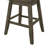 Dark Grey Wooden Swivel Counter Chair With Grey Cover-821616724