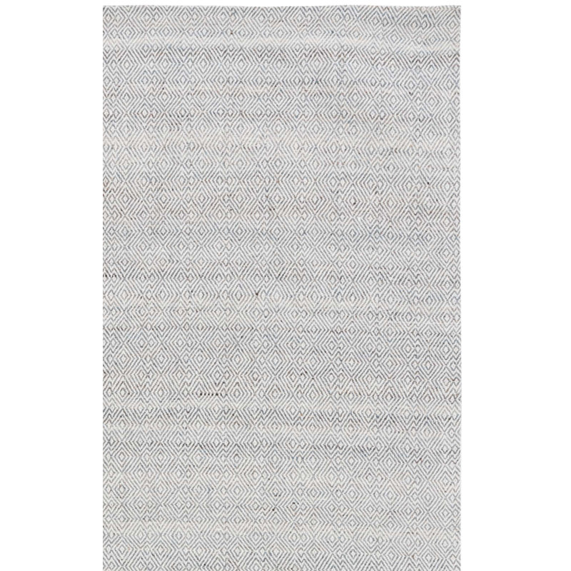 Msr9675 Wilton Martha Stewart Hand Woven Wool Cotton Geometric Rug in Dark Green/Ivory, Rectangle 4' x 6'