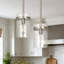 Levona 1 - Light Large Kitchen Island Pendant With Clear Hammered Glass Shade(Set Of 2)-2101498502