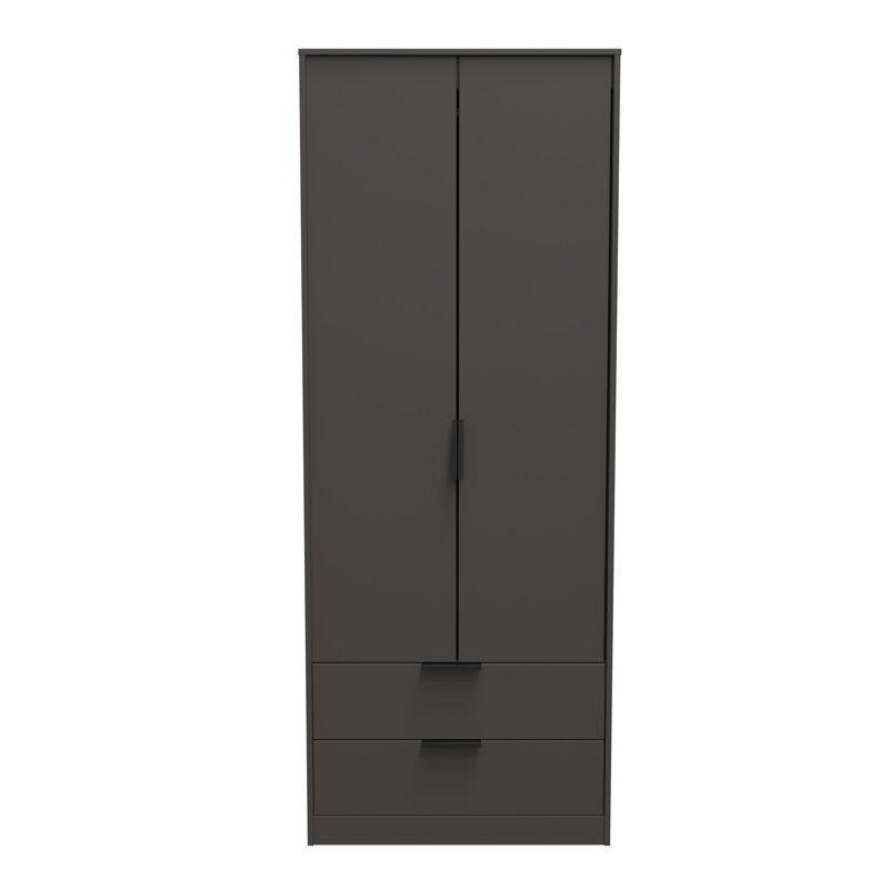 Turah Manufactured Wood Wardrobe, Graphite