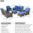 7 - Person Patio Conversation Set with Cushions-67876702-70332462