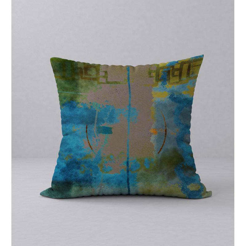 Abstract Throw Pillow, 20 po X 20 po