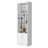 White Bar Cabinet For Wine Keeping And Display Facilities - 71.1" X 13.3" 20", 15 Shelves, 2 Doors With Construction Storage, Doors, Engineered Wood