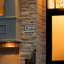 Metallic Crystal LED Lighted Trajan Engraved 1-Line Address Sign-458105748-458105737