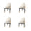 Chaise d'appoint rembourrée en cuir moderne, chaises de salle à manger avec cadre en fer pour la cuisine, le bar et le salon