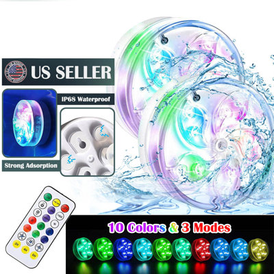 Lumières et fontaines à DEL pour piscine