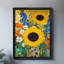 Reproduction d'art encadrée noire de style Klimt-66356033