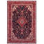 Tapis bleu antique en laine noué à la main 4 pi 5 po x 6 pi 5 po Kashan Dwyer