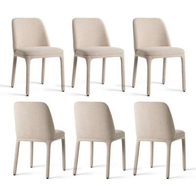 Ensemble de chaises de salle à manger rembourrées de 19,5 po de hauteur (ensemble de 6)