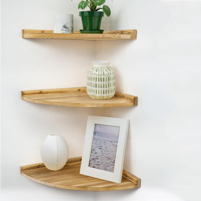 Wood Wall Organizer with Wall Baskets
