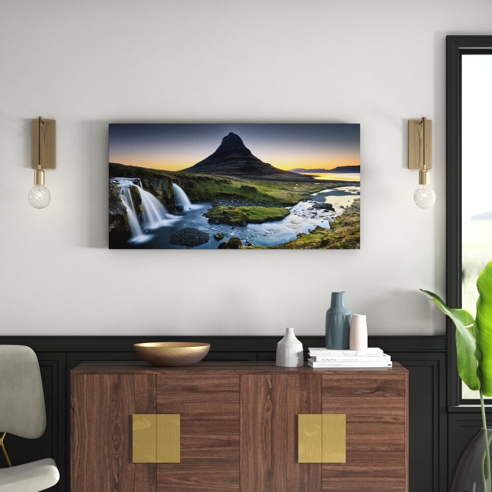 Leinwandbild Giclée - Kirkjufellfoss