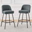 2 - Person Modern Dining Set 120cm Long Bar Table With Linen Bar Stool-125805421-117957277