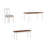 Io 6-Piece Two-Tone Wood and Upholstered Dining Set-697424871