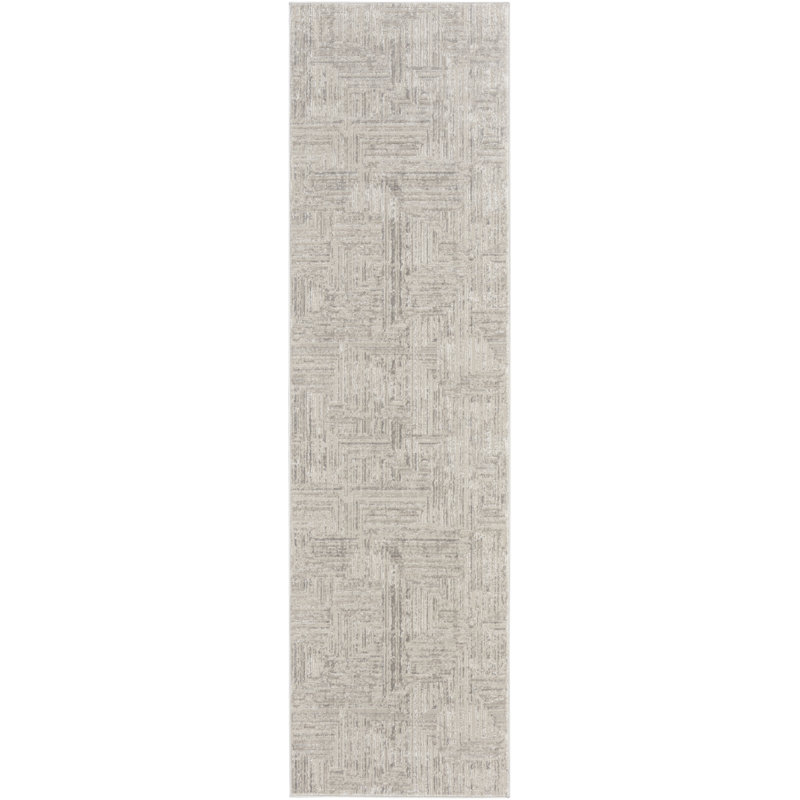 Calvin Klein Irradiant Silver Rug, Runner 69 x 229cm