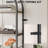 71" Tall 5-Tier Arched Bookshelf – Modern Industrial Office Bookcase – Vertical Wood Shelves, Black Iron Frame, Large Storage Display for Bedroom, Living Room – Black Iron Frame + Gray Wood Board-1397084854