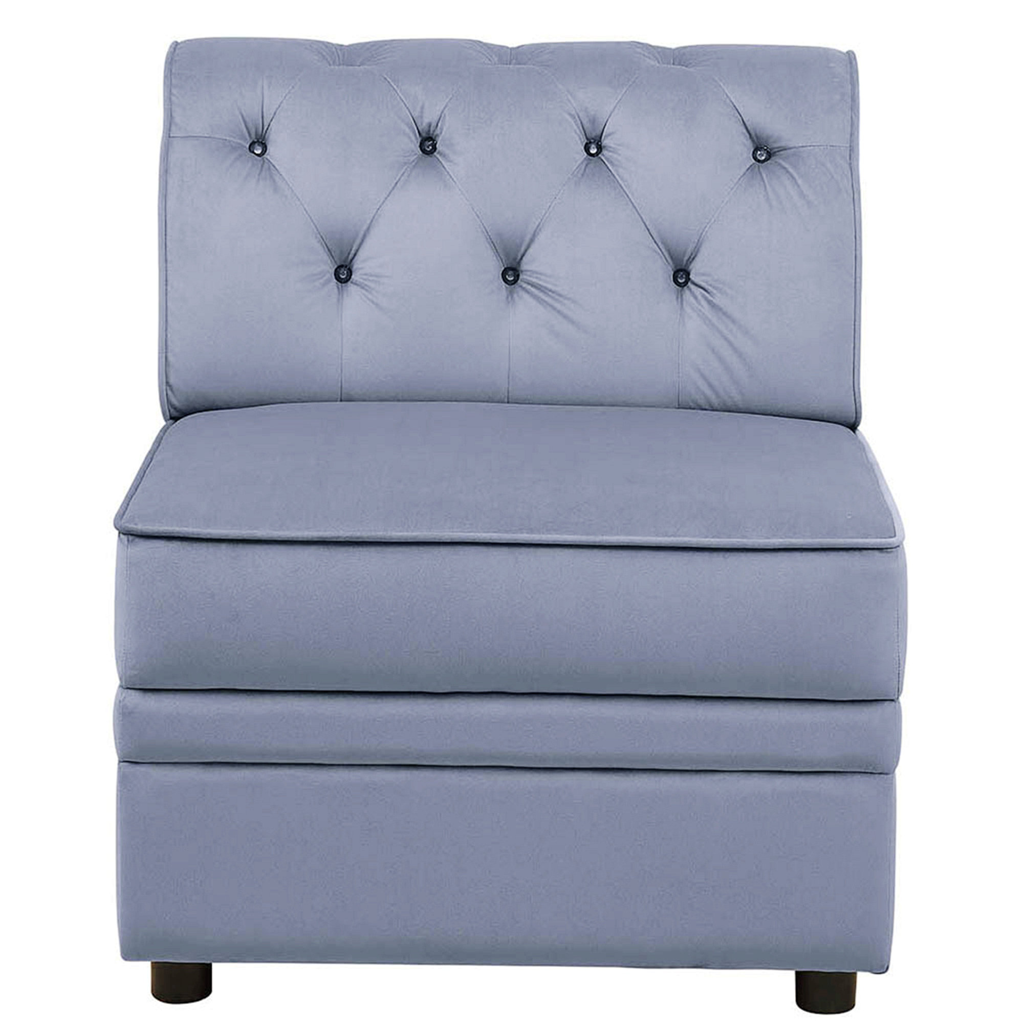 Latitude Run® Modular Armless Chair with Tufted Back | Wayfair