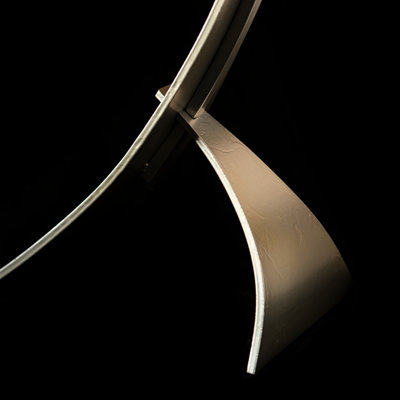 Stasis 28.3" Metallic Arched Table Lamp