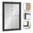 Farhi Rectangle Embossed Bathroom Wall Mirror-870401292-870401293