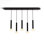 Combi Pendant 6" Linear Combo with Canopy, Glass Ball