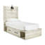 Lit plateforme simple avec rangement Kalayiah