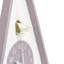 Acctim Lulea Cuckoo Clock Wooden Modern Contemporary Quartz Mauve Blush