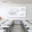 Tableau effaçable à sec mural 72 po x 40 po