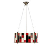 3 - Light Glass Chandelier