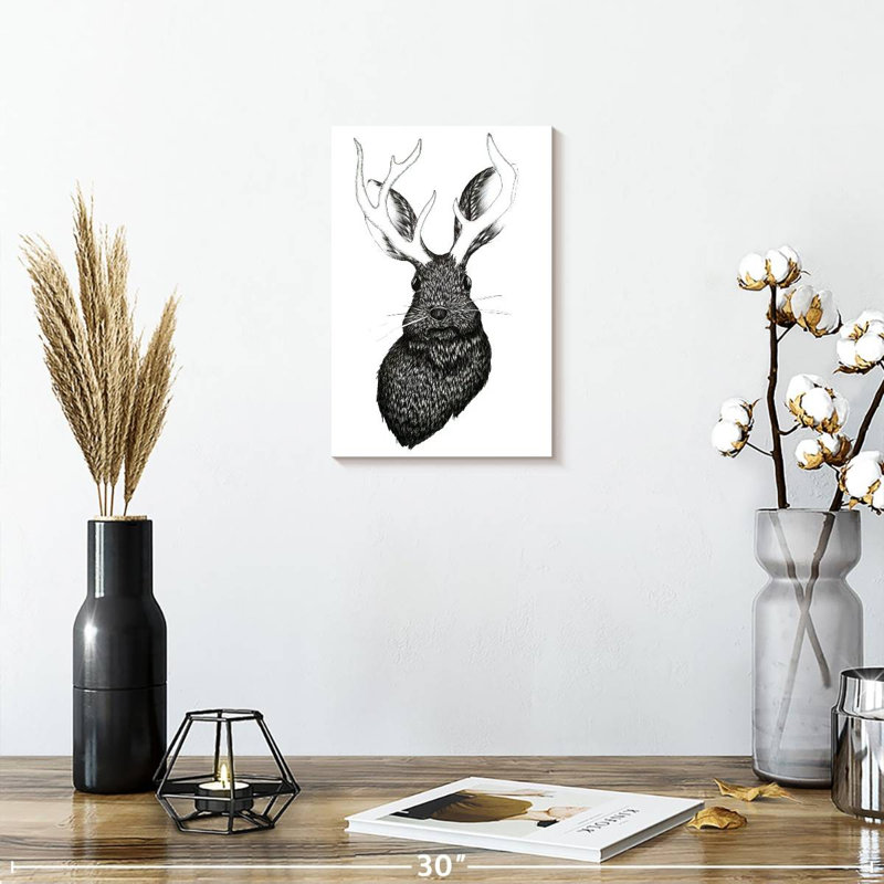 Kelan Adorable Jackalope, 12" H x 8" W