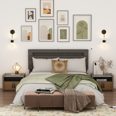 Full & Double Lighted Headboard Beds