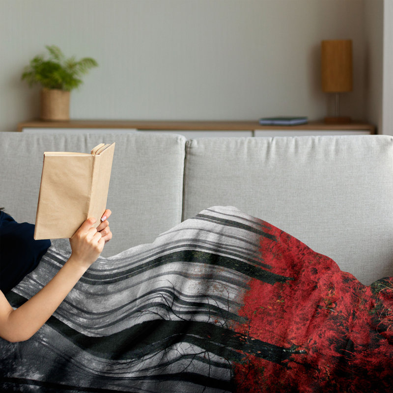 Hand Woven Throw Blanket, 50" x 70"