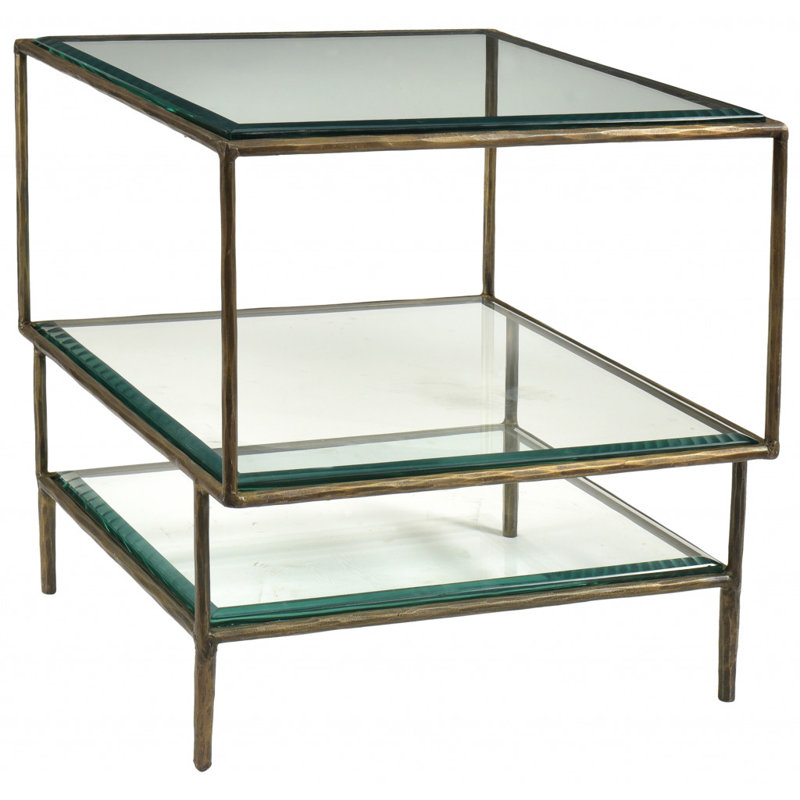 Glass Top End Table