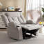 Fauteuil inclinable à deux moteurs de 41,73 po de largeur avec système de massage et de chauffage à la taille, fauteuil inclinable surdimensionné avec poches latérales, porte-gobelets-1164133506